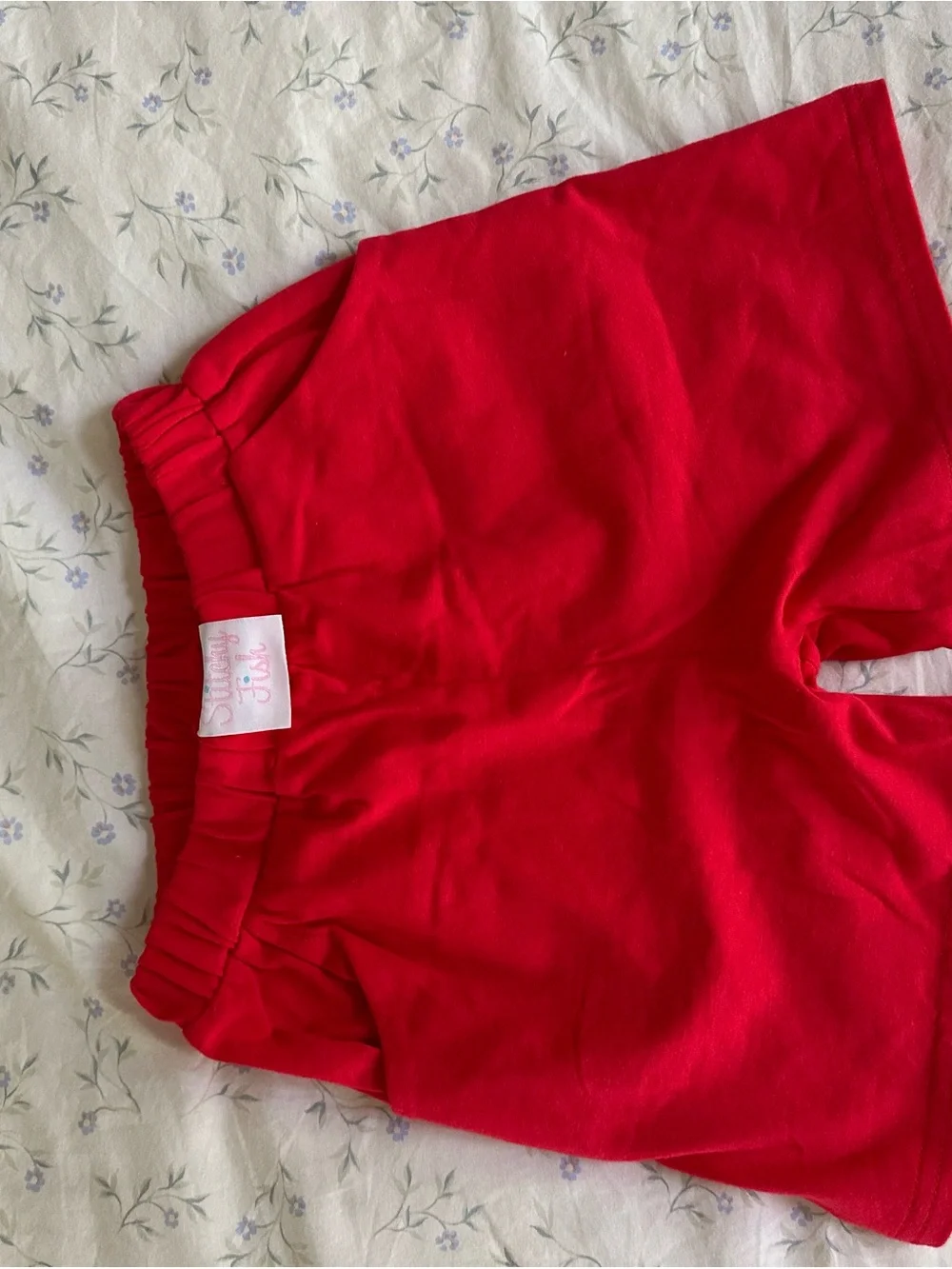 NWT Stitchy Fish Toddler Boy Apple Appliqué Matching Set in Red and Blue